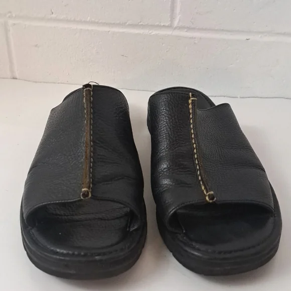 Cole Haan leather lug sole slip-on open toe slides sandals size 8 - Picture 5 of 12